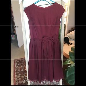 Burgandy bridesmaid dress size 4